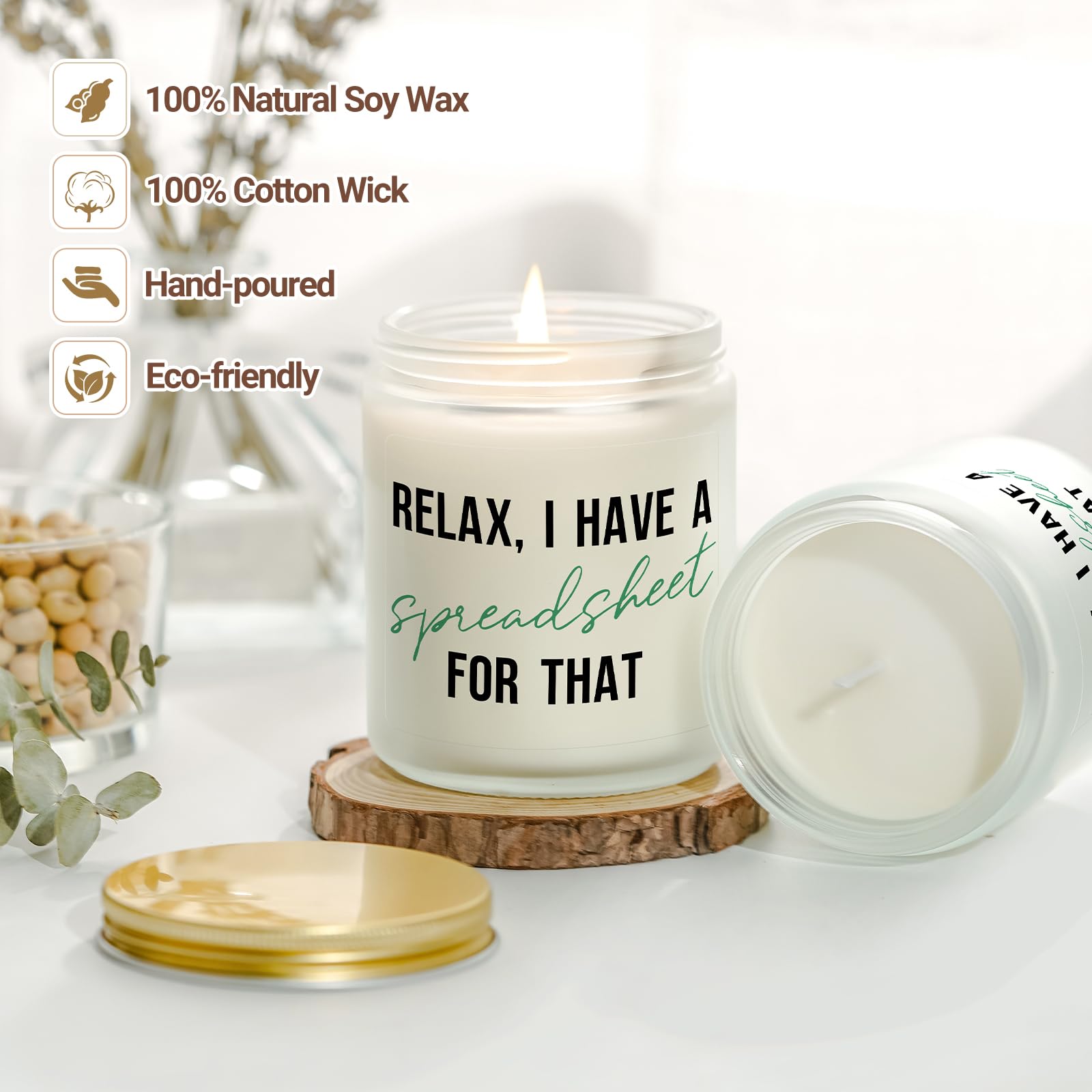 Coworker Candle Gift for Women Men, Funny Leaving, Going Away, Farewell, Goodbye Gifts for Coworkers, Friendship Birthday Gift Ideas for Coworkers, Work friends, Boss - Soy Wax Lavender Scented Candle