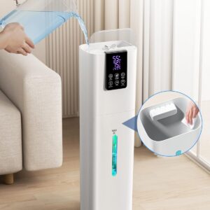 Smart Humidifiers for Bedroom Large Room,(8L) 2.1Gal Cool Mist Top Fill Diffuser Ambient Light, WIFI App & Remote Control, 3 Mist Modes, 12H Timer, 35dB Quiet Humidifier for Home Office Plant