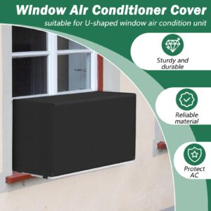 New Upgrade U-shaped Window AC Cover for Midea, Windspeed Window Heavy Duty Air Conditioner Cover Suitable for Midea U Shaped 8000/10000/120000 BTU Air Conditioner Covers for Window Units