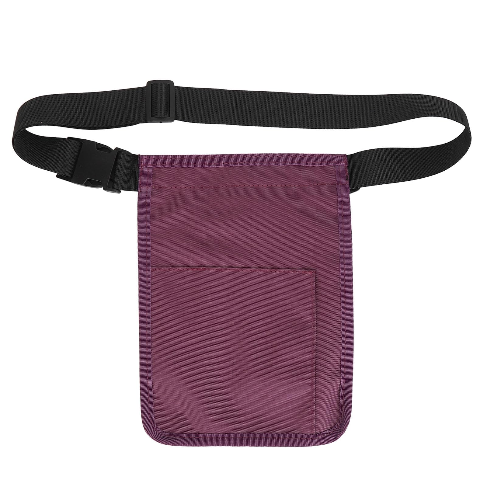 Nurse Utility Waist Organizer, Nylon Multi,Functional Large Capacity Fanny Pack for Medical Professionals, Ideal for Stethoscopes, Scissors, and More, Black (Purple)