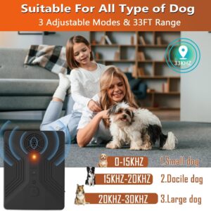 Anti Barking Device, Ultrasonic Dog Bark Deterrent Devices, Rechargeable Dog Barking Control Devices, Dog Barking Silencer with 3 Modes, Bark Box for Indoor & Outdoor Use