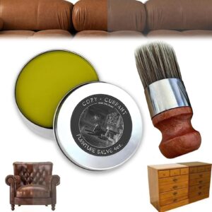 evergloss furniture salve - evergloss leather & furniture repair salve + applicator brush, 2024 best furniture salve for leather, to prevent dryness and cracking, safe and quick maintenance (1 set)