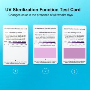 3-Pack UV Test Cards - Premium PVC UV-C Detection Cards with UVB/UVC Testing Stickers for Ultraviolet Radiation Monitoring