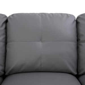 NicBex MZX-Niki-SF-00331-LWJ Sectional, Right Chaise, Dark Grey