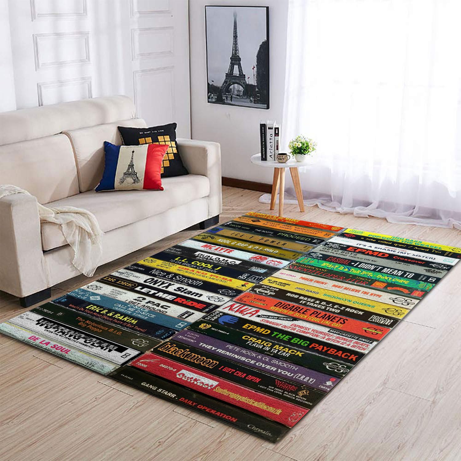 Trendy Hip Hop Rug - Washable Area Rug for Living Room, Bedroom, and Nursery - Durable Carpet for Home Decor - Stylish Rugs for Room Decor and Modern Spaces (6 * 8ft)