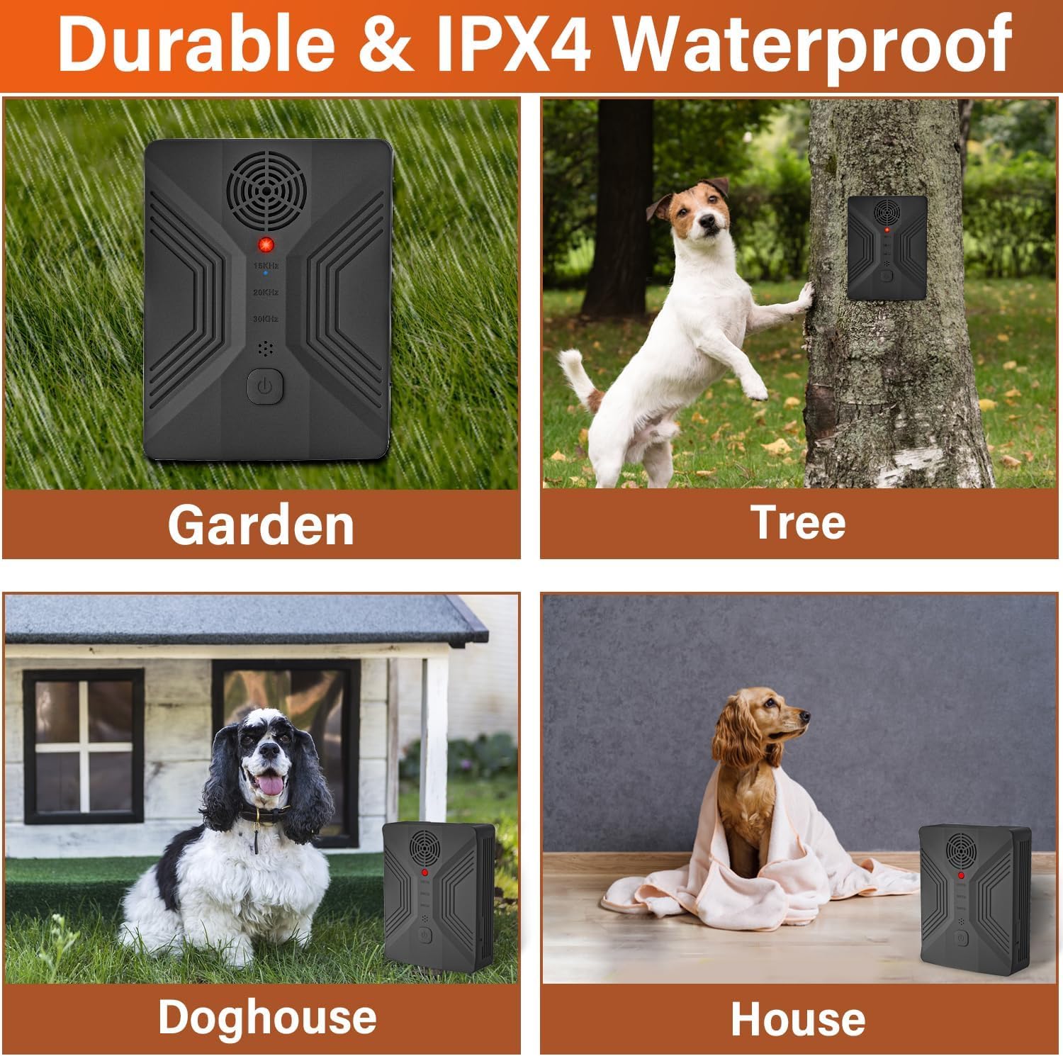 Anti Barking Device, Ultrasonic Dog Bark Deterrent Devices, Rechargeable Dog Barking Control Devices, Dog Barking Silencer with 3 Modes, Bark Box for Indoor & Outdoor Use