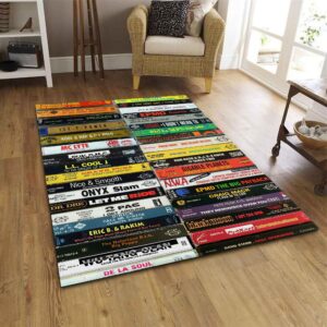 Trendy Hip Hop Rug - Washable Area Rug for Living Room, Bedroom, and Nursery - Durable Carpet for Home Decor - Stylish Rugs for Room Decor and Modern Spaces (6 * 8ft)