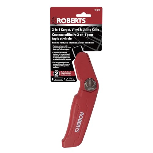 ROBERTS 3-in-1 Carpet, Vinyl, and Utility Knife