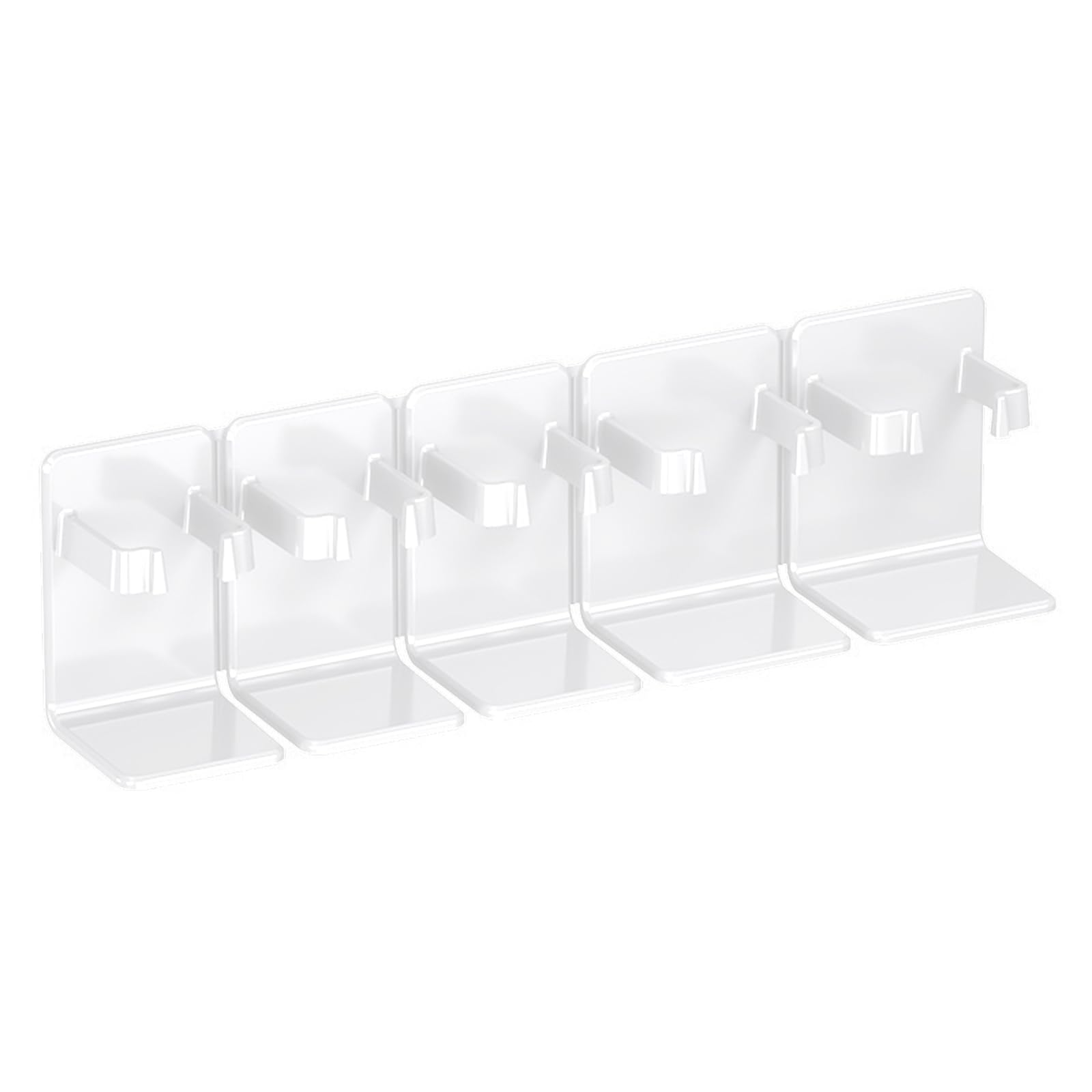 Duleylv Floating Shelves for Wall Small Shelf for Bathroom Mini Hanging Display Shelves Wall Hooks No Damage White