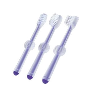 CXCTCT 3Pcs Cat Toothbrush High Safety Silicone Wearproof Comfortable Grip Easy to Use Small Dog Toothbrush for Home Pet Store