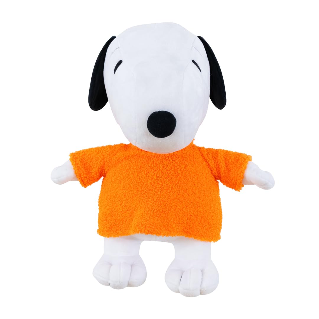 Franco Peanuts Snoopy Cozy Sweater Fall Bedding Super Soft Plush Cuddle Pillow Buddy, (Officially Licensed Product)