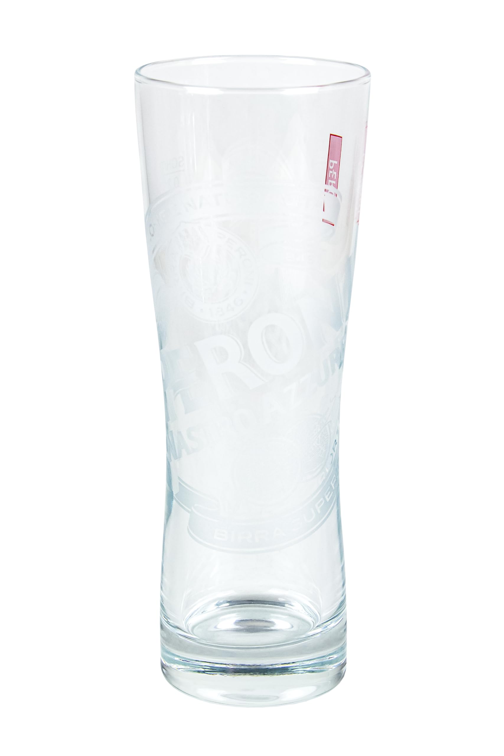 Peroni Beer Glasses | Premium Italian Drinking Glasses | Dishwasher Safe | Perfect for Serving Italian Lagers, Craft Beers and Pilsners | 6.76 Oz (0.2 Liters) Capacity - Set of 6