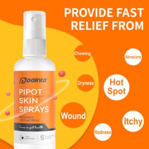 PUAINTA Hot Spot Spray for Dogs, Pipot Skin Spray for Dogs, Itch Relief and Hot Spot Treatment for Dogs, Supports Skin Infections and Irritations, 3.38oz