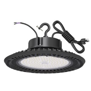 bft ufo led high bay light 100w high bay led shop lights 0-10v dimmable 15000lm 5000k high bay led lights with us plug high bay lights for warehouse lights commercial bay lighting