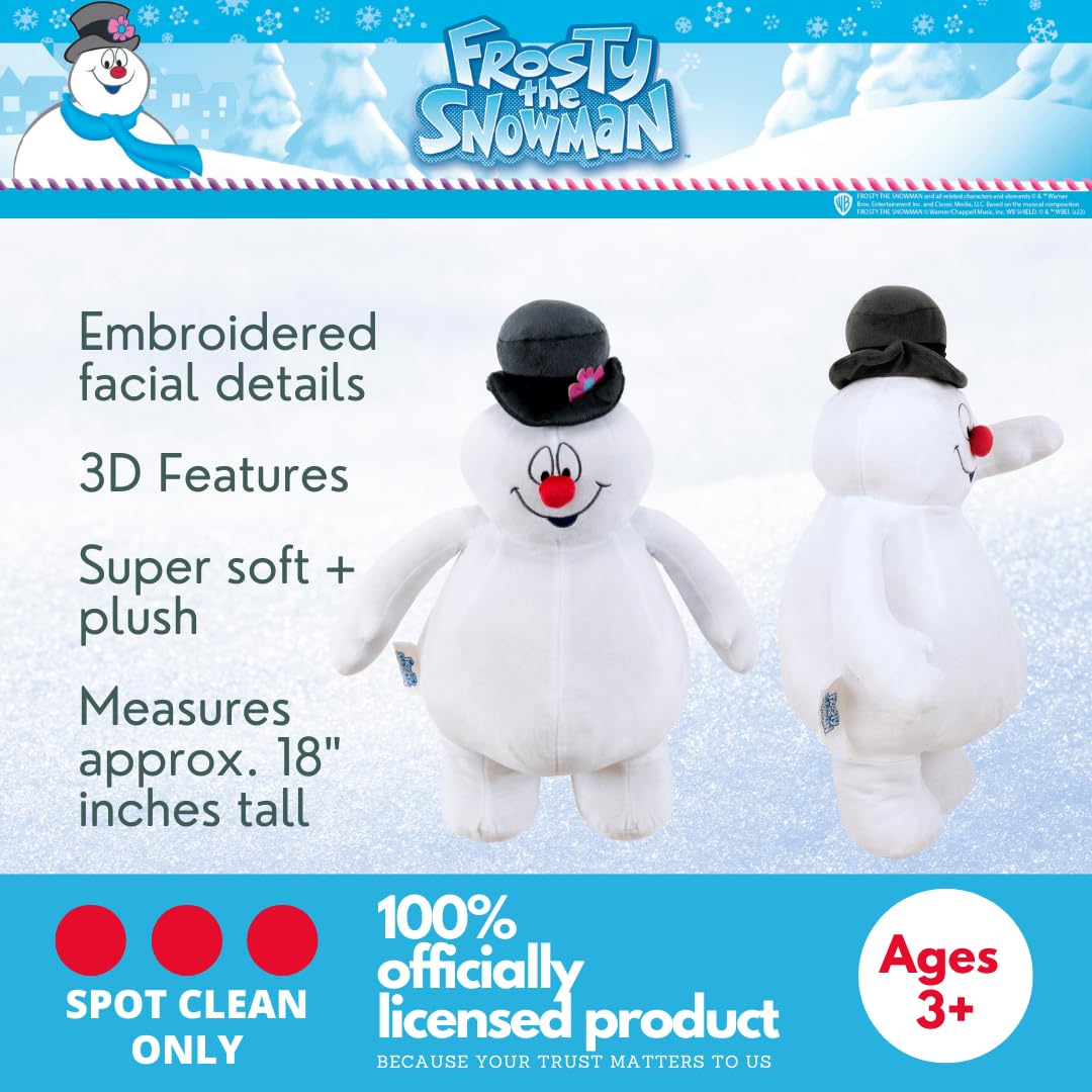 Franco Frosty The Snowman Holiday & Christmas Bedding Super Soft Plush Cuddle Pillow Buddy, (Officially Licensed Product)