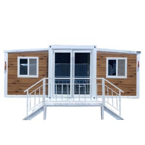 customizable modular container home - prefabricated tiny home with bathroom, kitchen, living room, and bedroom - ideal mobile living solution for adults - compact prefab homes