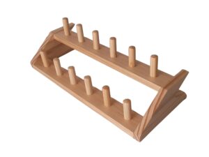 saxophone mouthpiece wooden stand holder rack for 12 mouthpieces.