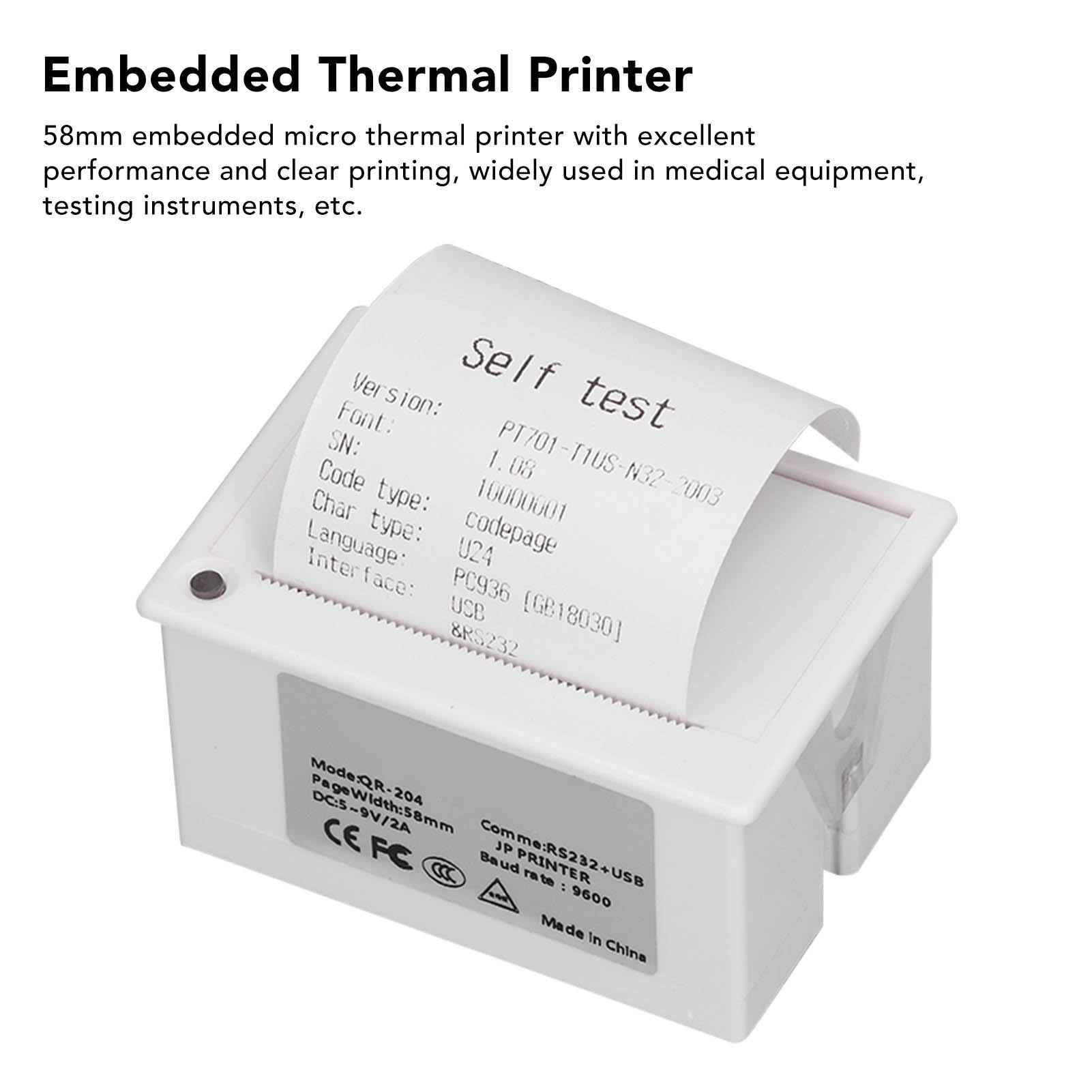 Puepoul 58mm Embedded Thermal Printer USB RS2 Interface Line Type Printing Machine for Label Shipping Receipt