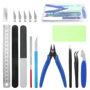 fippy 11pcs model kit tools, gundam model tool kit, hobby building tools kit for gundam basic model assembling, building and repairing