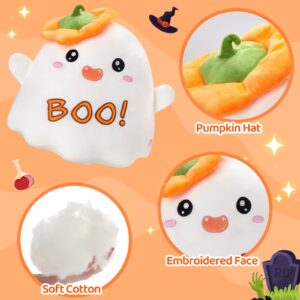 Glow Guards Halloween Ghost Stuffed Animal,Light up Boo Ghost Plush Toy,Cute Ghost Pillow,Soft Spooky Ghost Dolls Stuffed Animals,Halloween Party Favors Halloween Plushie Gift for Kids,12 inches