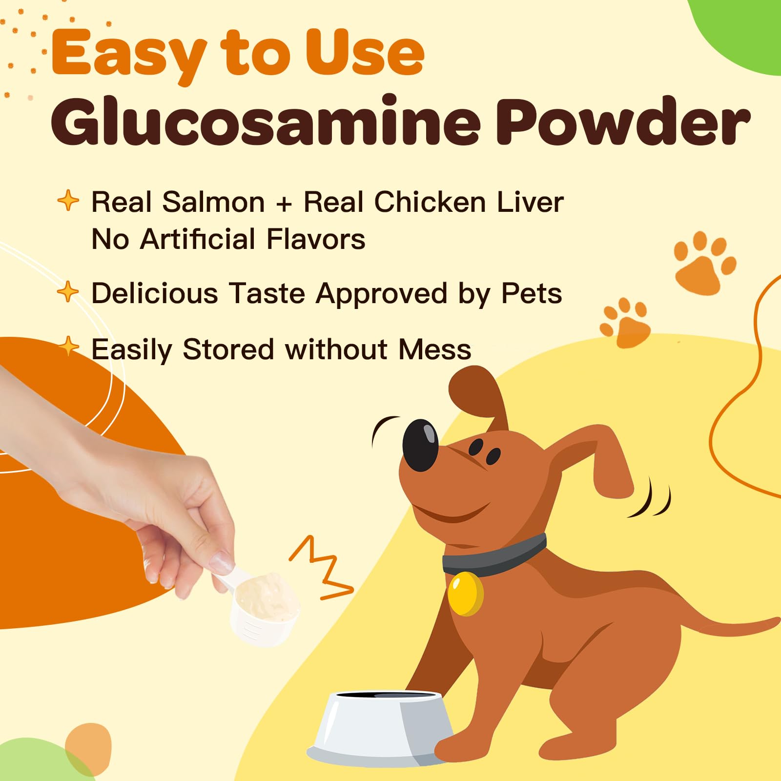 Glucosamine for Dogs Powder, Probiotics for Dogs Soft Chews