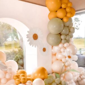 Vidavan Thanksgiving Balloons Fall Balloon Arch Kit, 111pcs Burnt Orange and Apricot Peach Double Stuffed Balloons for ThanksGiving Fall Baby Shower Birthday