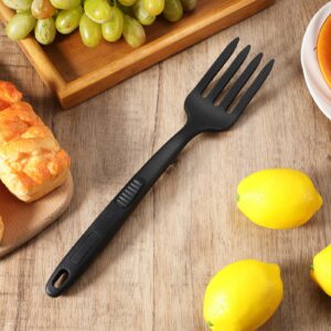 cobee 2Pcs Silicone Flexible Forks, 11.6 Inch Heat Resistant Cooking Fork Dishwasher Safe Large Fork Non Stick Blending Fork Multifunctional Kitchen Utensil