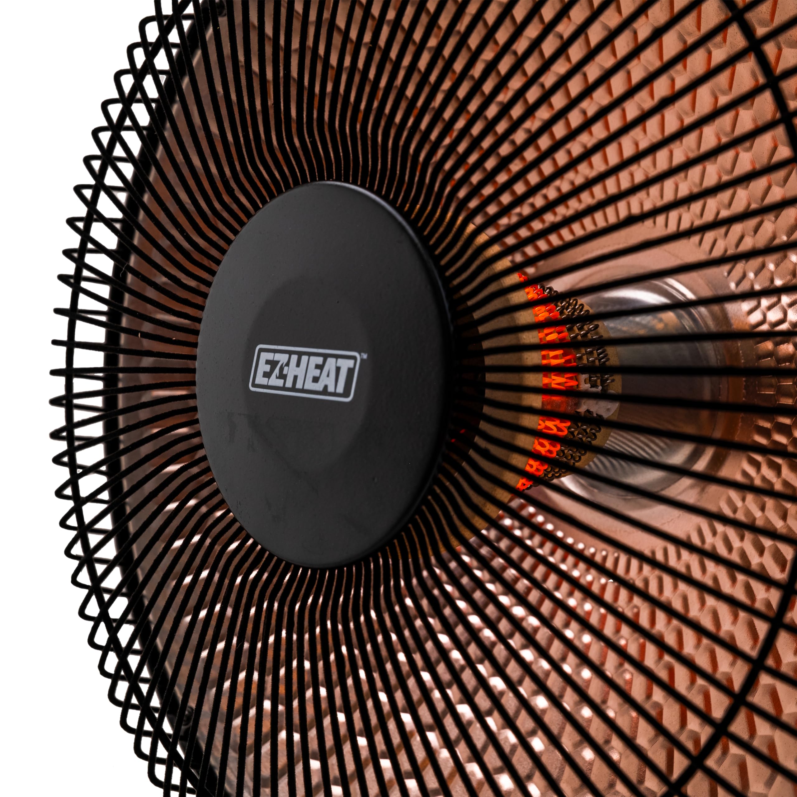 EZ-HEAT 1,000-Watt Indoor Parabolic Dish Space Heater with 70-degree Wide Oscillation and Dual Heat Settings, Adjustable Tilt, Tip Over Switch & Overheat Protection Sensor, MT-BFGD-8C