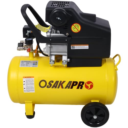 4.5HP Portable 13 Gallons Air Compressor Tank Ultra Quiet Horizontal Tank Adjustable Pressure with Built-in Wheel