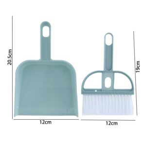 Mini Brush and Dustpan Set, Mini Cleaning Brush Small Broom Dustpans Set Desktop Sweeper Garbage Cleaning Shovel(3PCS/Set)