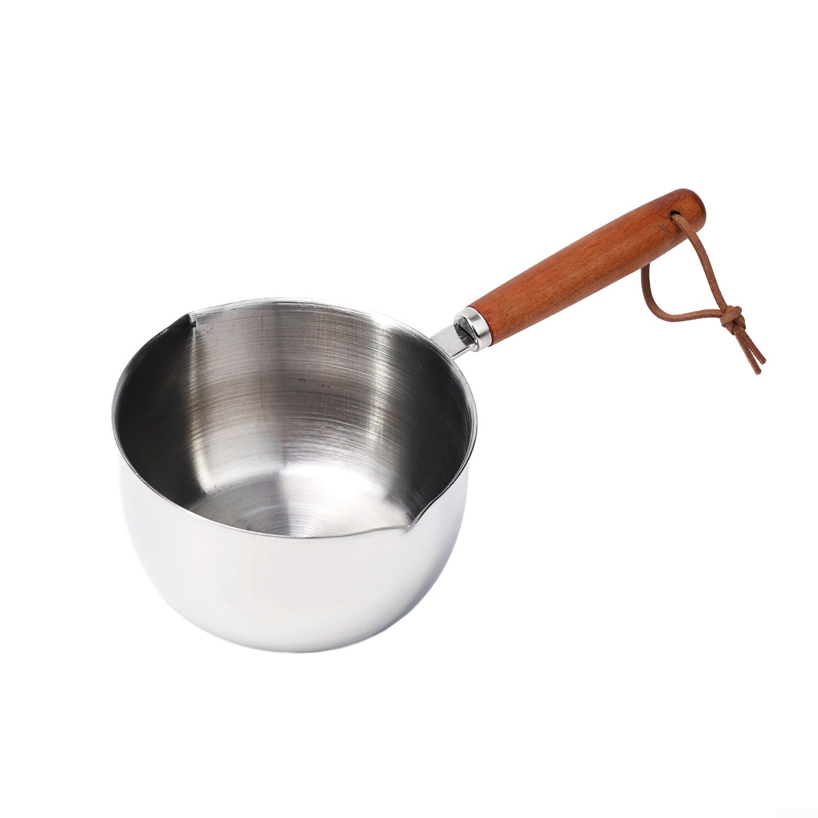 TreasureCave Mini Sauce Pan Cooking Pot Chocolate Melting Pot Stainless Steel Sauce pan with Pour Spout,Stainless Steel Hot Oil Pan Hot Sauce Pot Cooking Butter Melting Pot(500ml)