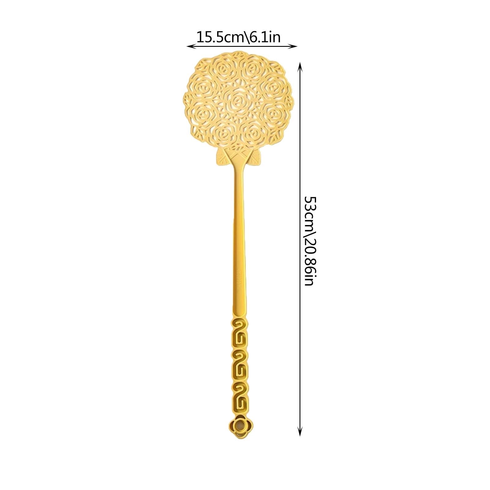 LUNCHS Fly Swatter Flower Shape 2 Pcs Exquisite Handle, can be Hung to Save Space Suitable for Neighbors and Friends(Yellow)