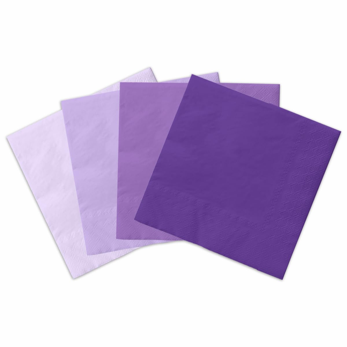 Lavender Party Supplies-40Pcs Gradient Purple Napkins Lavender Light Purple Disposable Paper Napkins for Birthday,Baby Shower,Wedding