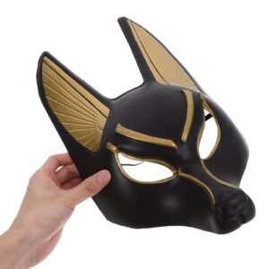 CAJDEOPYE Egyptian Mask, Halloween Mask Fancy Dress Mask Egypt The Jackal God Costume Accessories Egyptian Guardian Mythological Mask Carnival Cosplay Photo Prop/29