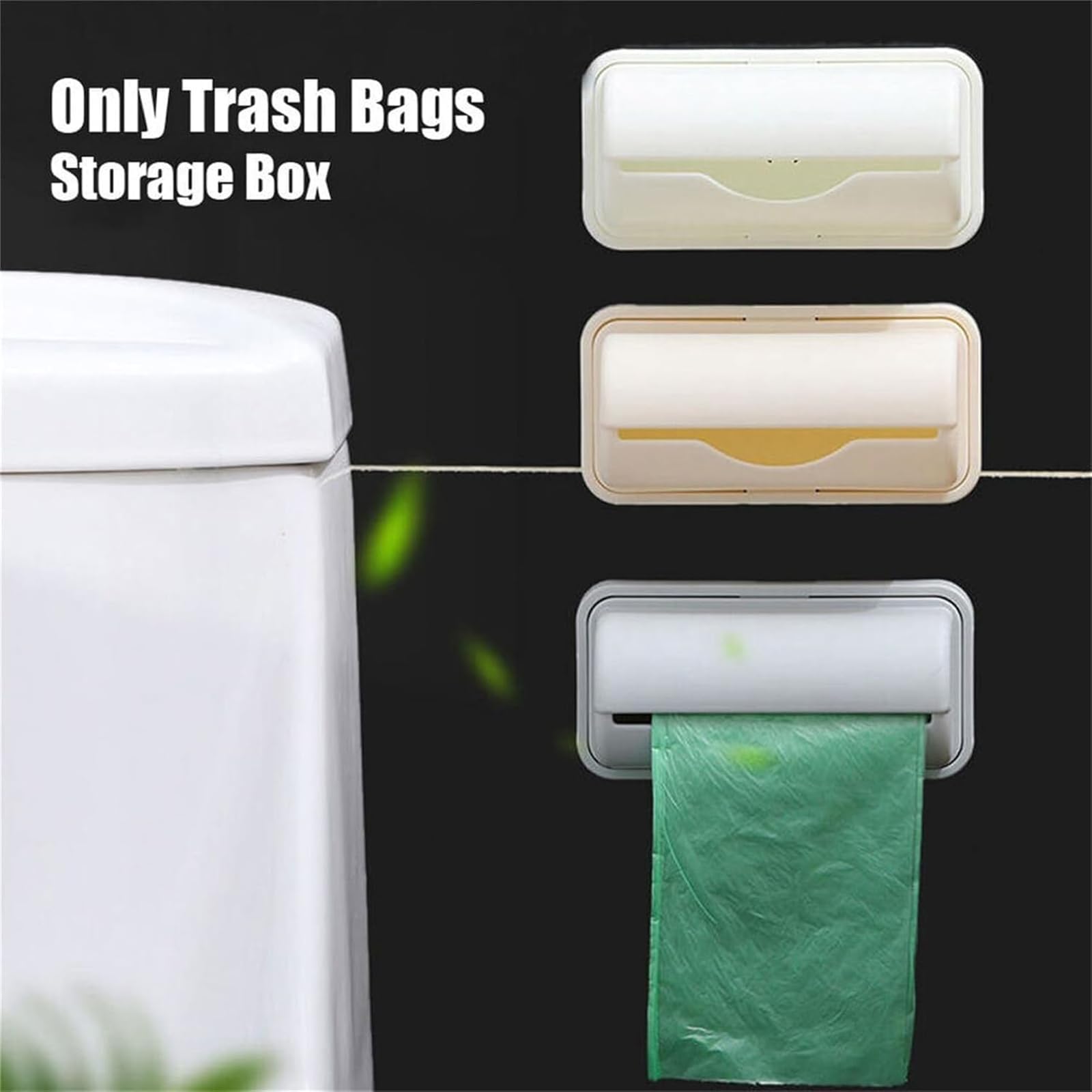 Small Bin Liner Kit, Fine Liner Trash Bags Dispenser, Garbage Bag Dispenser for Inside Trash Can, For Kitchen, Bathroom And Toilet (C)