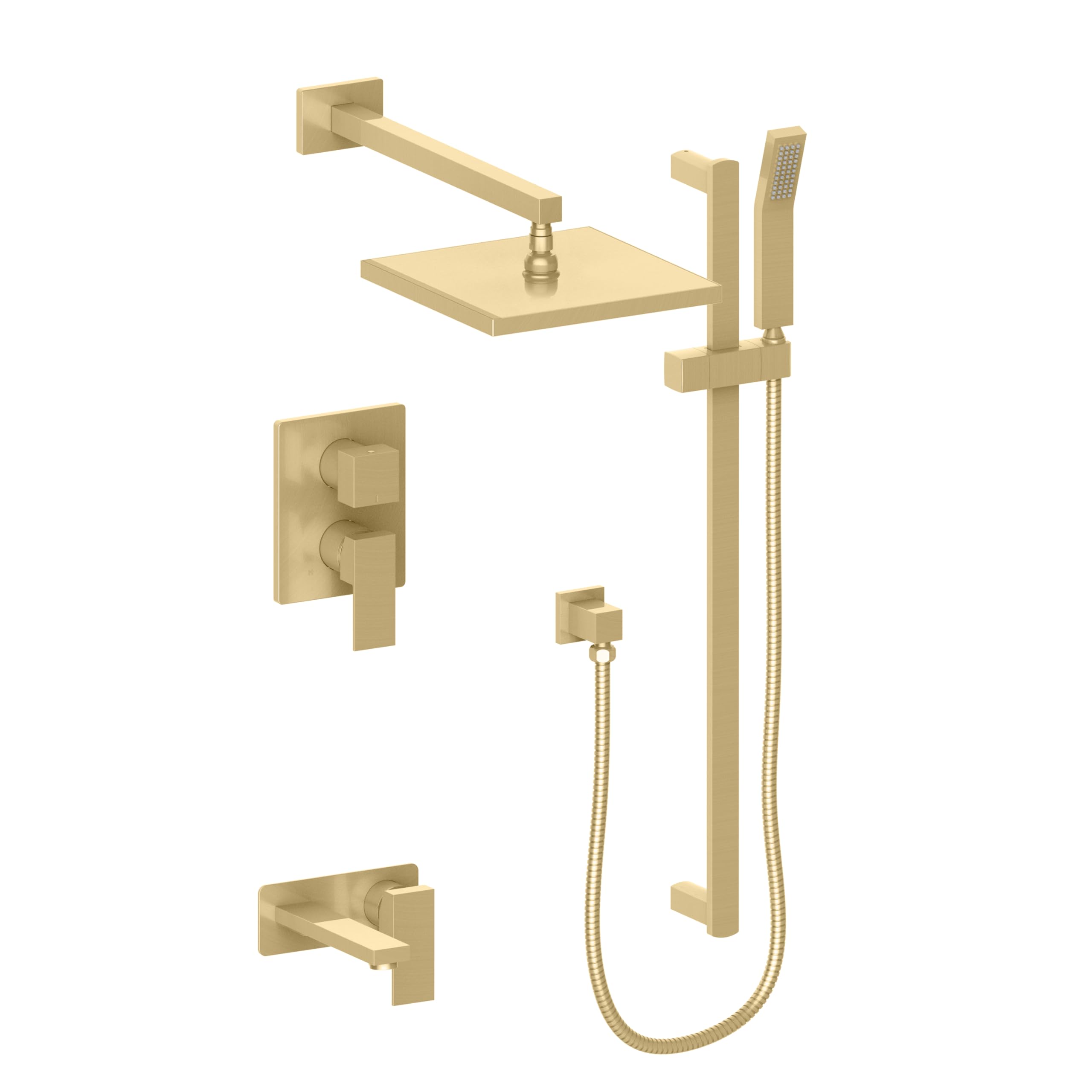 ZLINE Autograph Edition Bliss Shower System with 16" Oversized Shower Head in Champagne Bronze (BLS-SHS16-CB)