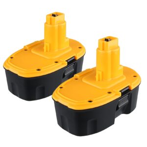 2pack dc9096 18v 4.8ah replacement for dewalt battery compatible with dewalt 18v battery dc9098 dc9099 dc970 dw9095 dw9096 dw9098 dw9099 de9095 de9096 de9098 cordless power tools