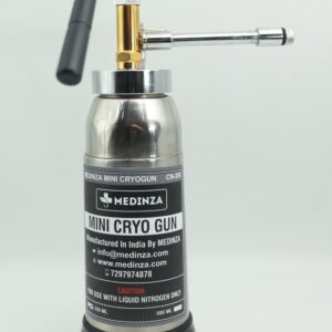 MEDINZA Mini Cryo Can For Dermatology Empty Cryo Liquid Nitrogen Sprayer With Different 5 Probes and Carry Bag