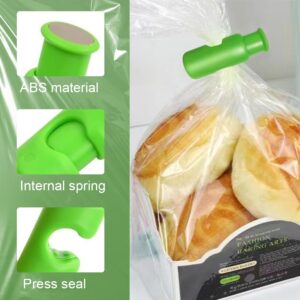 Bag Clips, Chip Clips Bag Clips Food Clips, 2024 New Squeeze Clips for Chips and Other Food Bags,Grip Sticks Bag Sealers,Snack Bread Closure Clip,Plastic Sealing Clip for Bread (Colorful, 6PC)