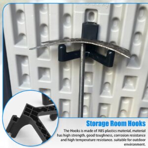 Storage Shed Tool Hooks for Lifetime Resin Storage Shed 10Pcs (Does NOT Work on Any Sheds with Horizontal Siding)