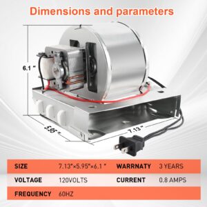 【Upgrade】 Model 655 A/B/C Low Noise Fan Heater, Compatible with Broan 655-A,655-B,655-C,656-A,656-B,656-C,658,659-A,659-B,659-C,659-D,695,HFL695, S97017063 Bathroom Fan Heater Assembly