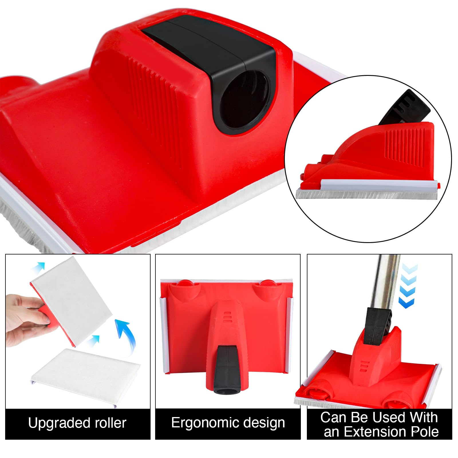 Upgrade Paint Edger Tool for Walls - Clean Cut Edge Painting Tool - Sturdy Paint Trimmer Edger with Reinforced Roller - Corner Wall & Ceiling Painter - User-Friendly Paint Pad Edger