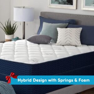 SomosBeds Mayfield Plush Mattress - Twin XL Mattress with Plush Cool Gel Foam, Soft Comfort Foam for Twin XL Beds - Plush Feel Hybrid Mattress in a Box for Ultimate Comfort and Great Sleep