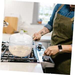 PRETYZOOM Saucepan with Lid Glass Saucepan Glass Stew Pot Soup Milk Pots