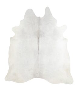 cowhides direct genuine cowhide rug - light grey rug for living room, bedroom & more - authentic cow rug (7’x8’ light grey)