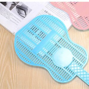 Fly Swatter 4 Pcs Guitar Shape The Racket Face is Larger and Thicker to Improve Accuracy Suitable for Restaurants, Pet Shops