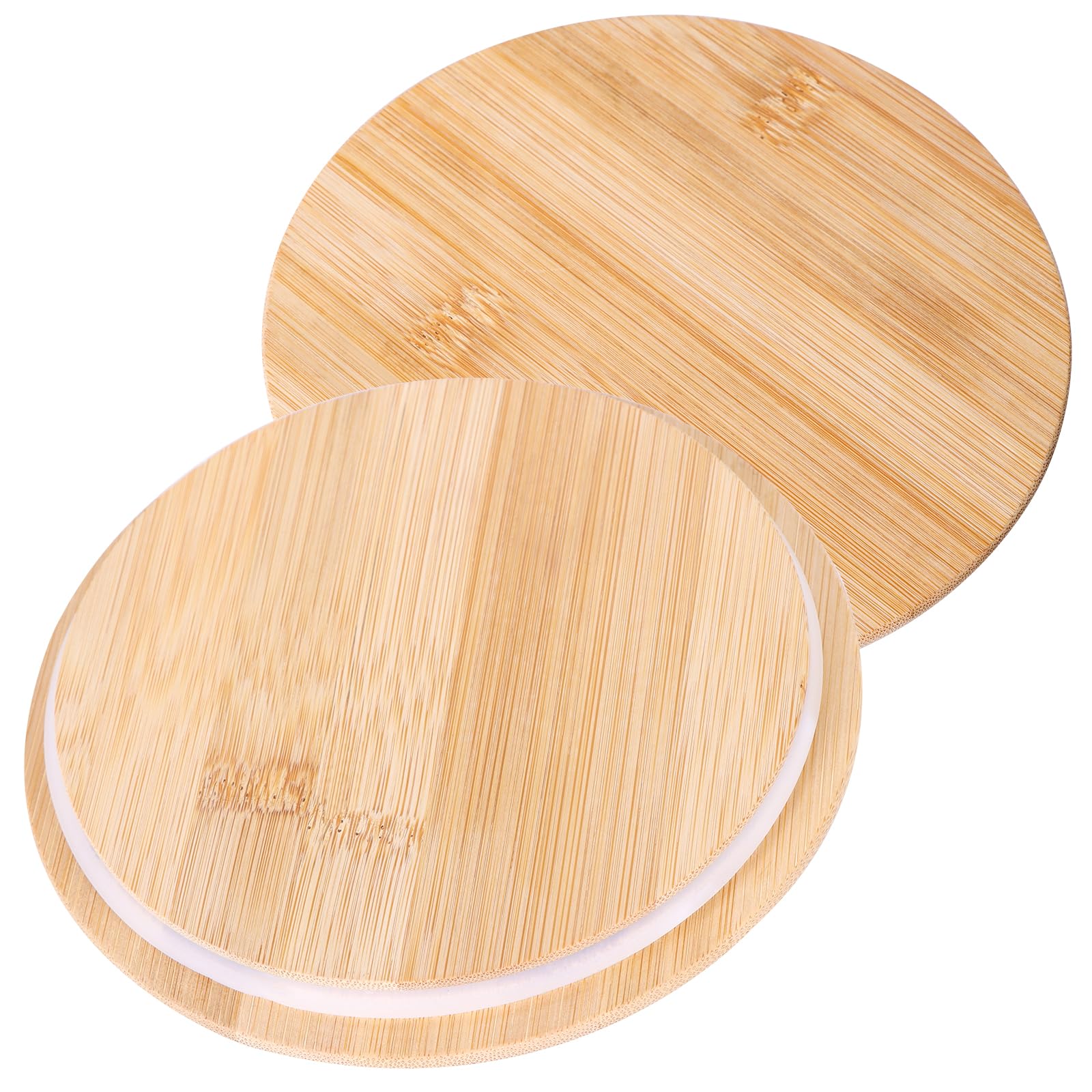 Replacement Wooden Lid for 4-Cup Pyrex Bowls, 6" Round Reusable Storage Cover, Durable Food Lid for Pyrex Glass Containers (Container excluded) (1)