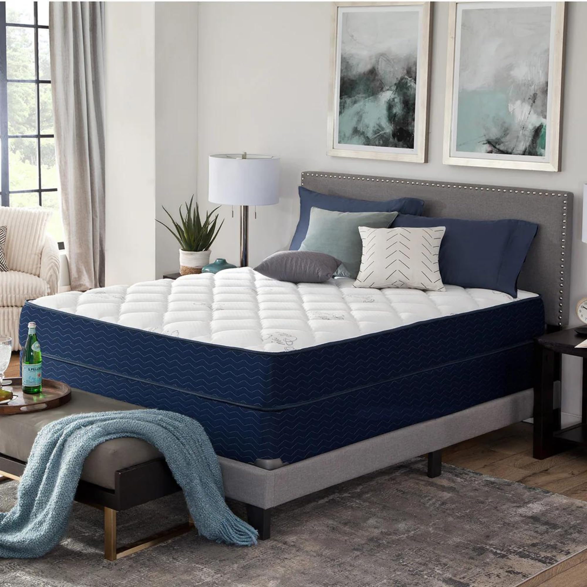 SomosBeds Mayfield Plush Mattress - Twin XL Mattress with Plush Cool Gel Foam, Soft Comfort Foam for Twin XL Beds - Plush Feel Hybrid Mattress in a Box for Ultimate Comfort and Great Sleep