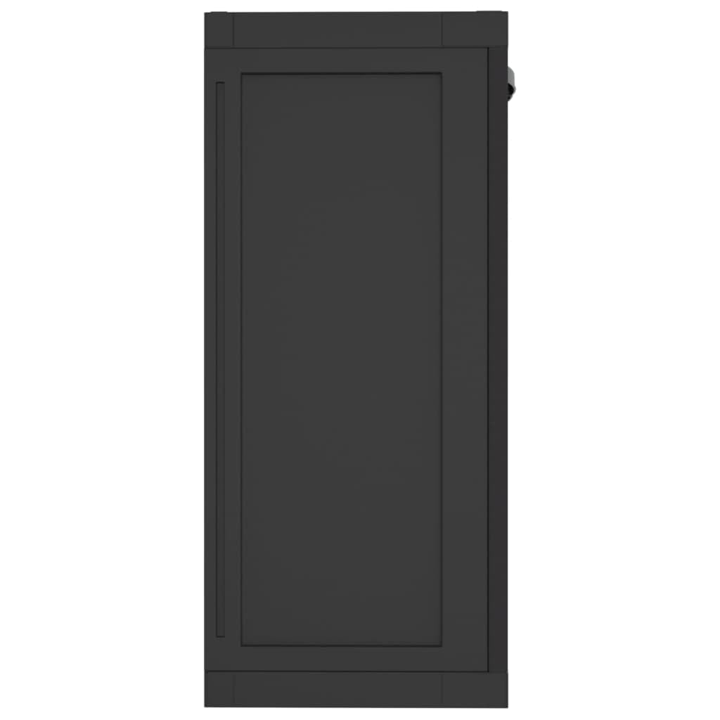 Outdoor Storage Cabinet Black 25.6"x14.6"x33.5" PP,Outdoor Storage Cabinet with Adjustable Shelves Durable and Lockable for Gardens, Balconies, and Patios Storage Lockers, Storage & Home Organization