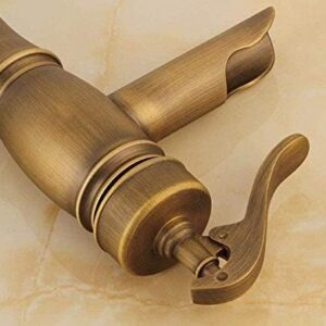 Kitchen Taps Taps Basin Faucets Waterfall Bathroom Faucet Single Handle Basin Mixer Tap Bath Antique Faucet Brass Sink Water